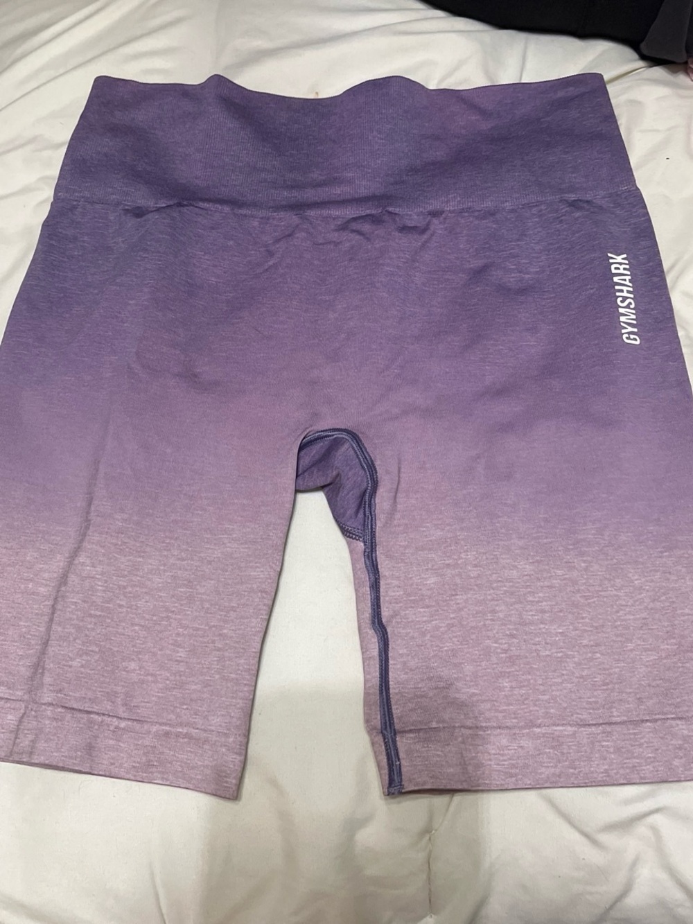 Gymshark Purple Ombre Bike Shorts with Logo
